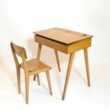 Small children's desk and chair from the 50s and 60s.
