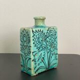 Set of 2 Small Turquoise Qajar Vases #1 and #2