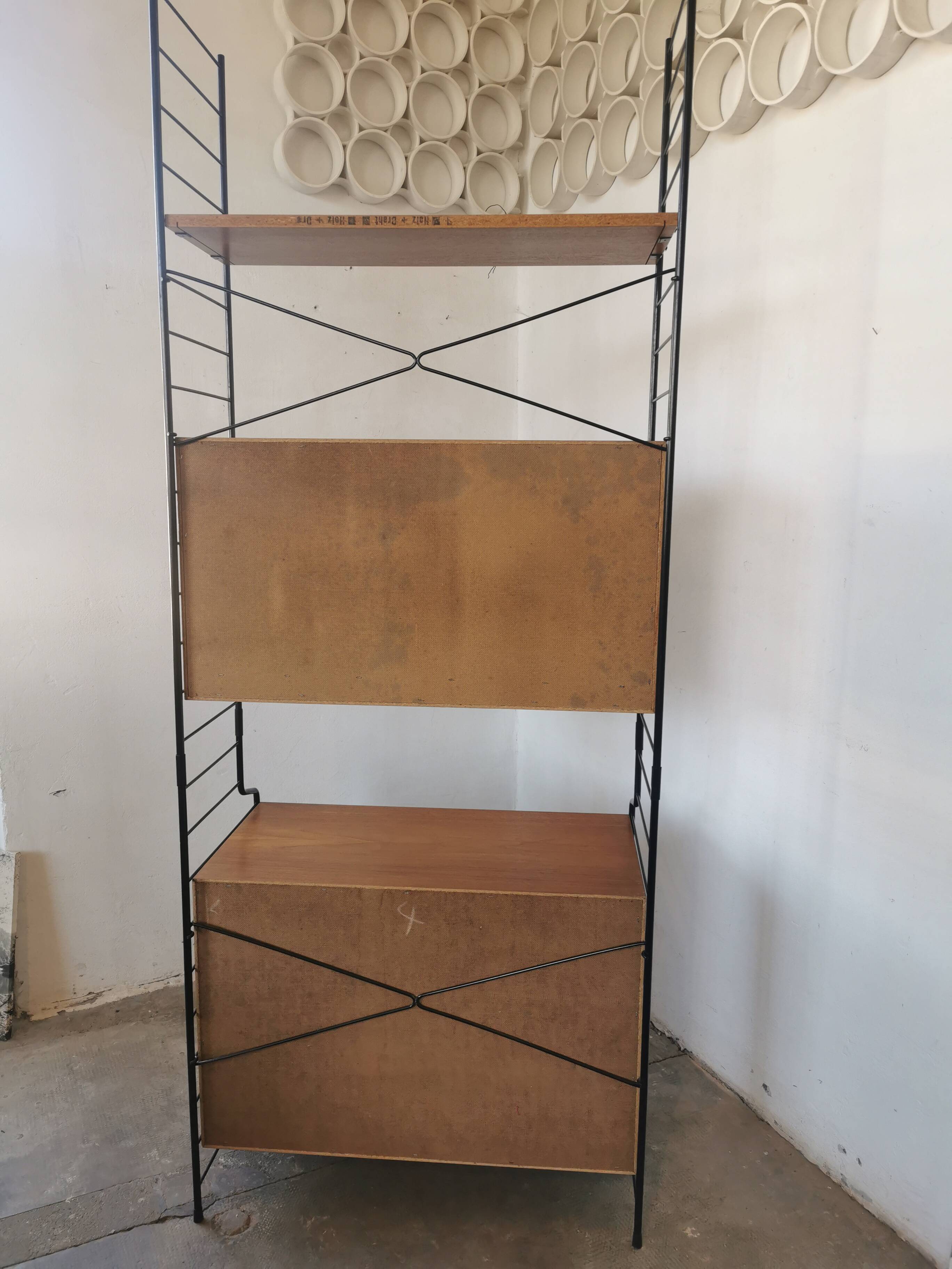 Scandinavian-style modular shelf, bookcase