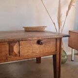 Table basse ancienne esprit table de ferme