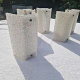 Lot of 5 Vintage Perspex Wall Lights from the 60s and 70s