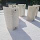 5 perspex wall lights, 1960s-70s