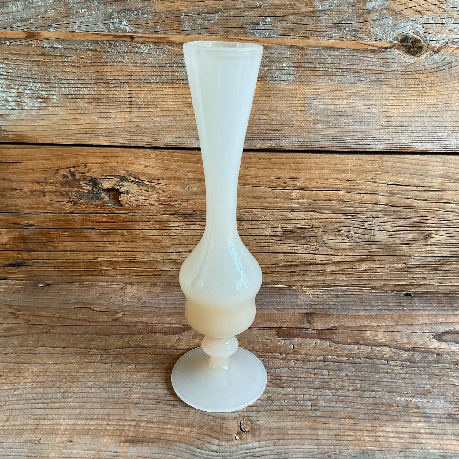 Beige opaline vase