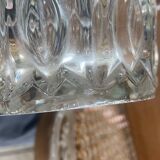 Grand vase vintage en verre ciselé