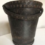 Brutalist studded leather bucket bucket 1920