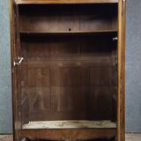 Antique Louis XV wardrobe in solid wood (oak and walnut)