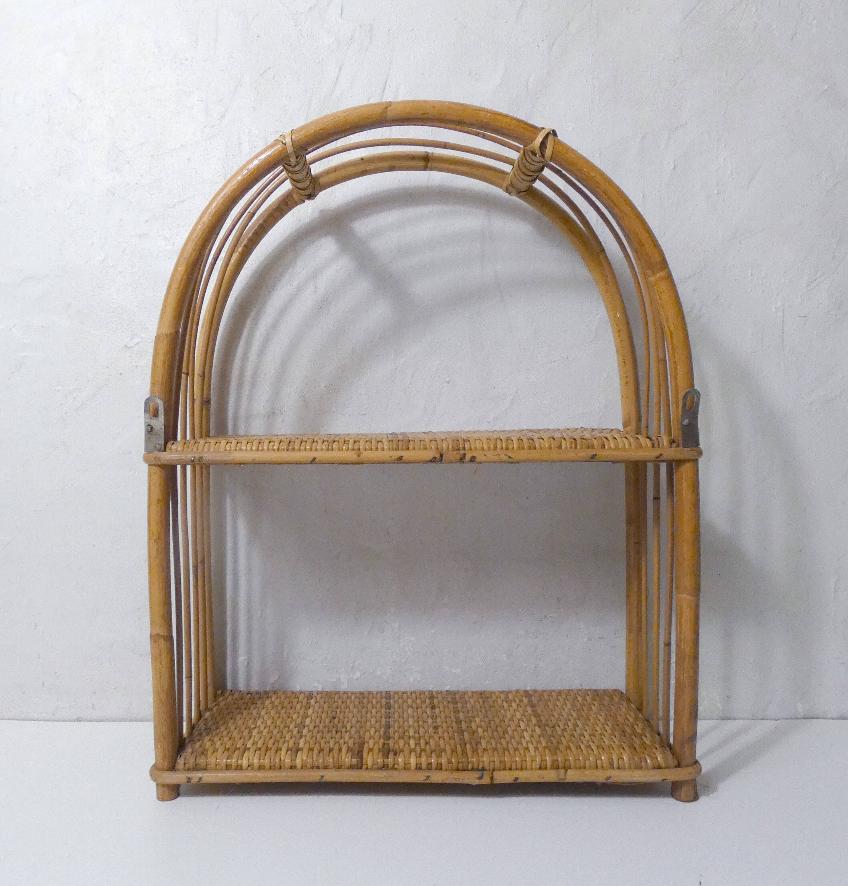 rattan shelf