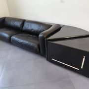 Cini Boeri - Gradual Lounge Sofa Black Leather Knoll/Gavina