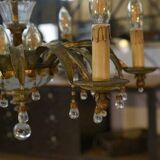 Sheet metal and tassel pendant attributed to Maison Jansen 1970s