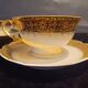 6 cups and saucers in porcelain