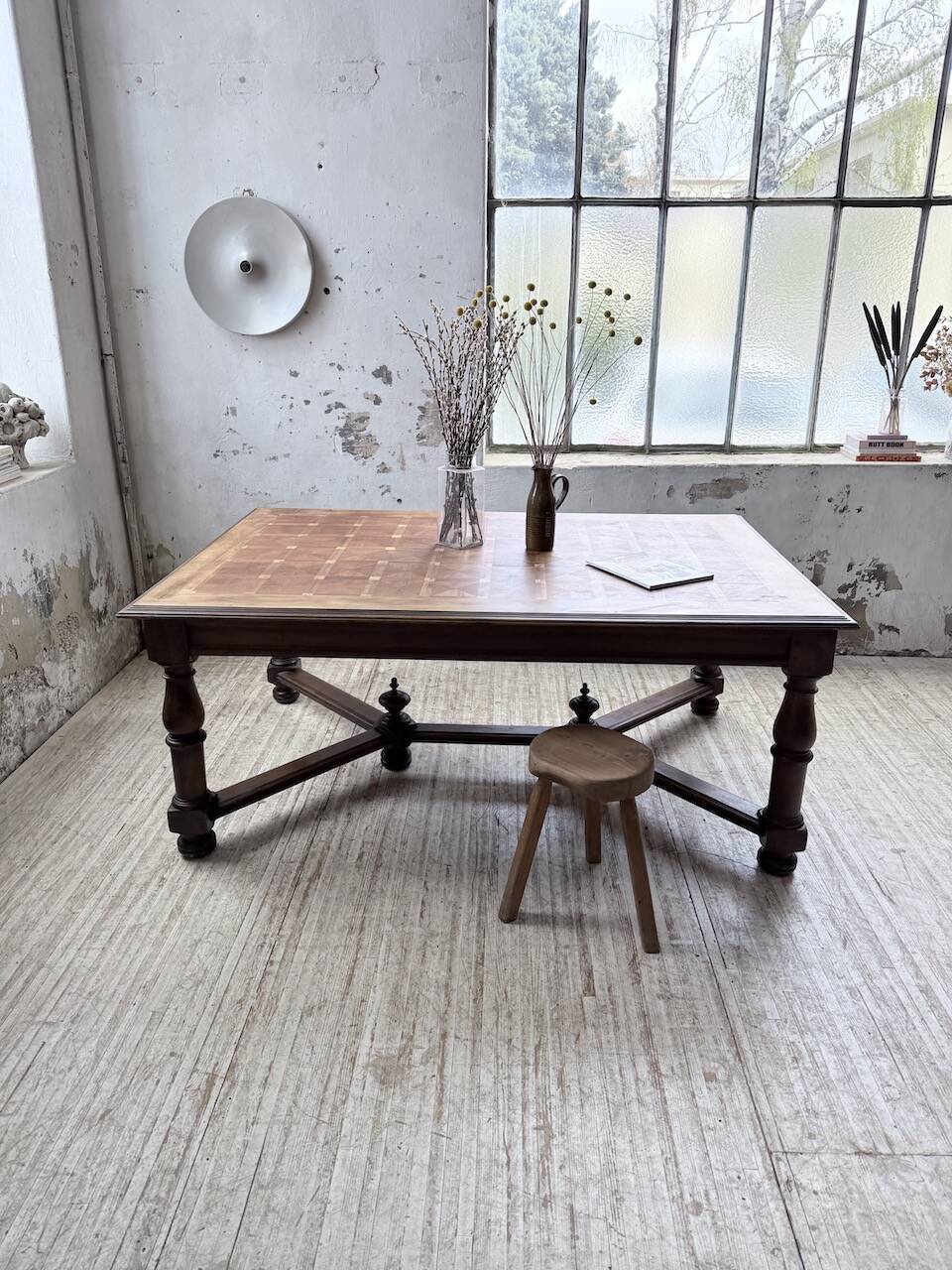 Oak table in Louis XIV style 1900