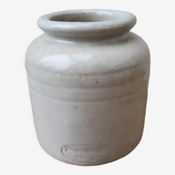 Old Yvetot stoneware mustard pot