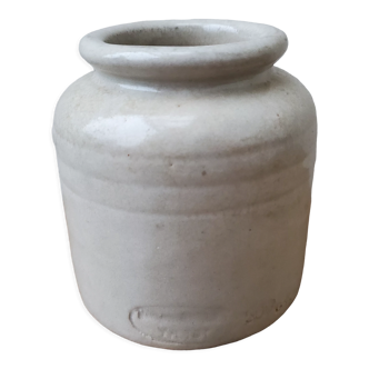 Old Yvetot stoneware mustard pot