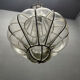 Wrought Iron Murano Glass Light Pendant 1950’s