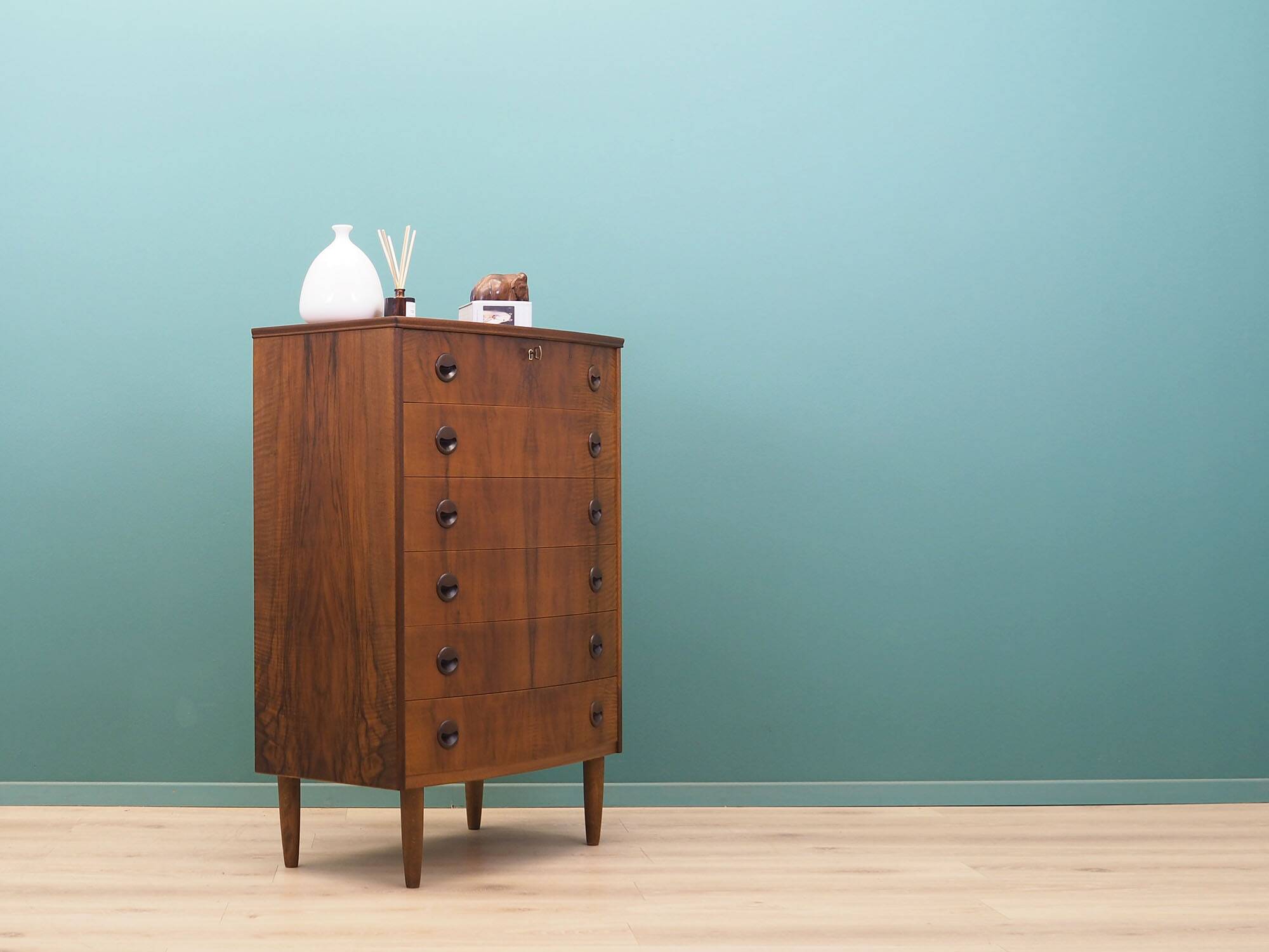 Walnut chest of drawers, Danish design, 1960s, production: Denmark