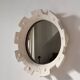 Contemporary French ceramic mirror, "Gioielli" by Renzo Maar.