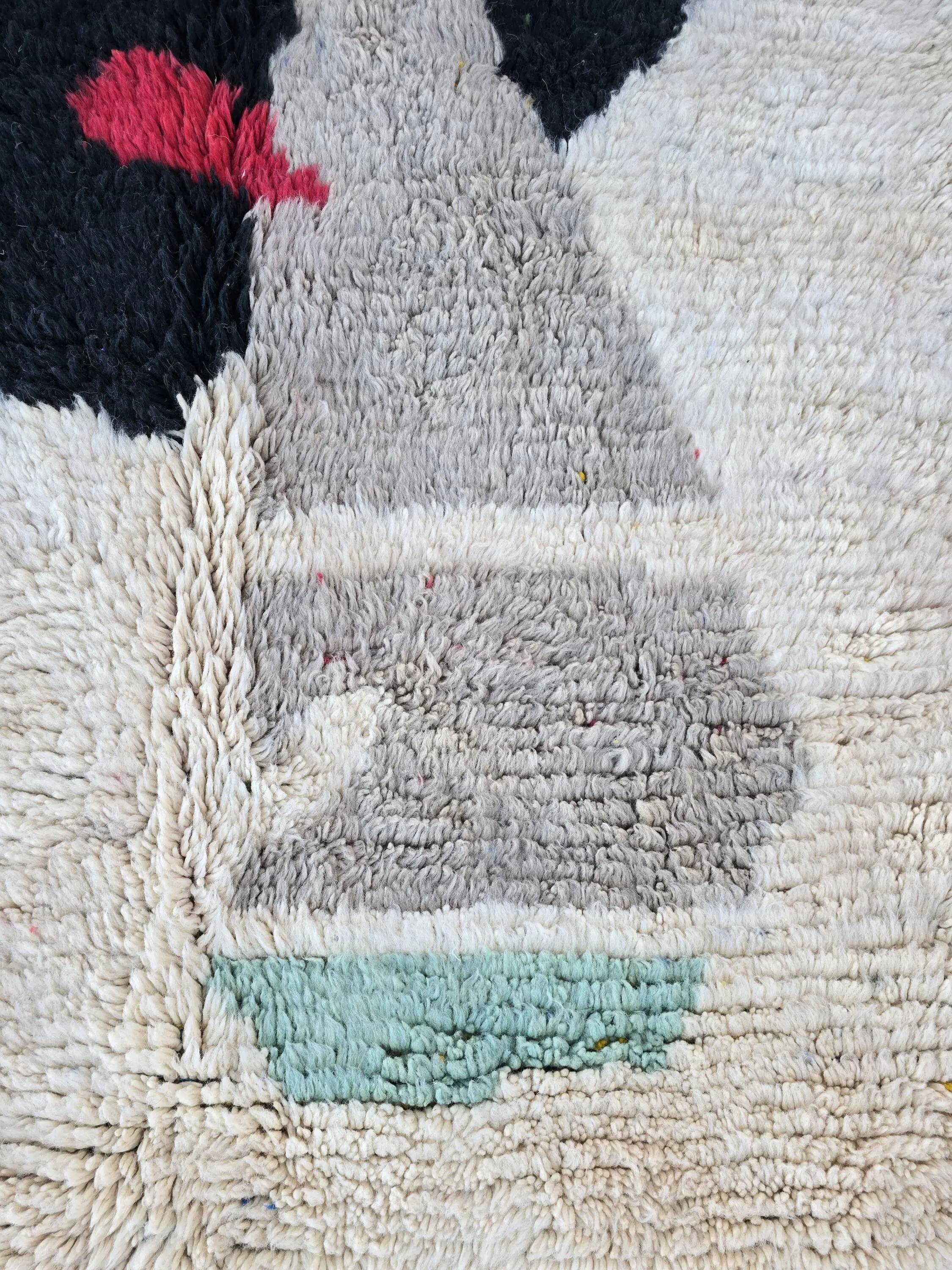 Authentic handmade Moroccan rug 3x2 m