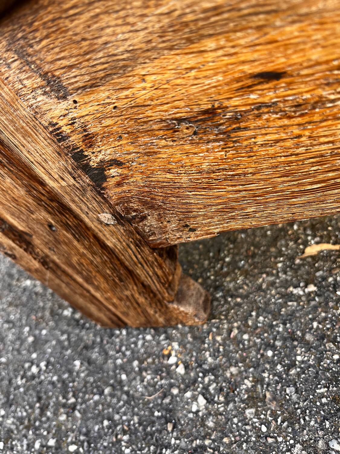 Antique oak bonnetière