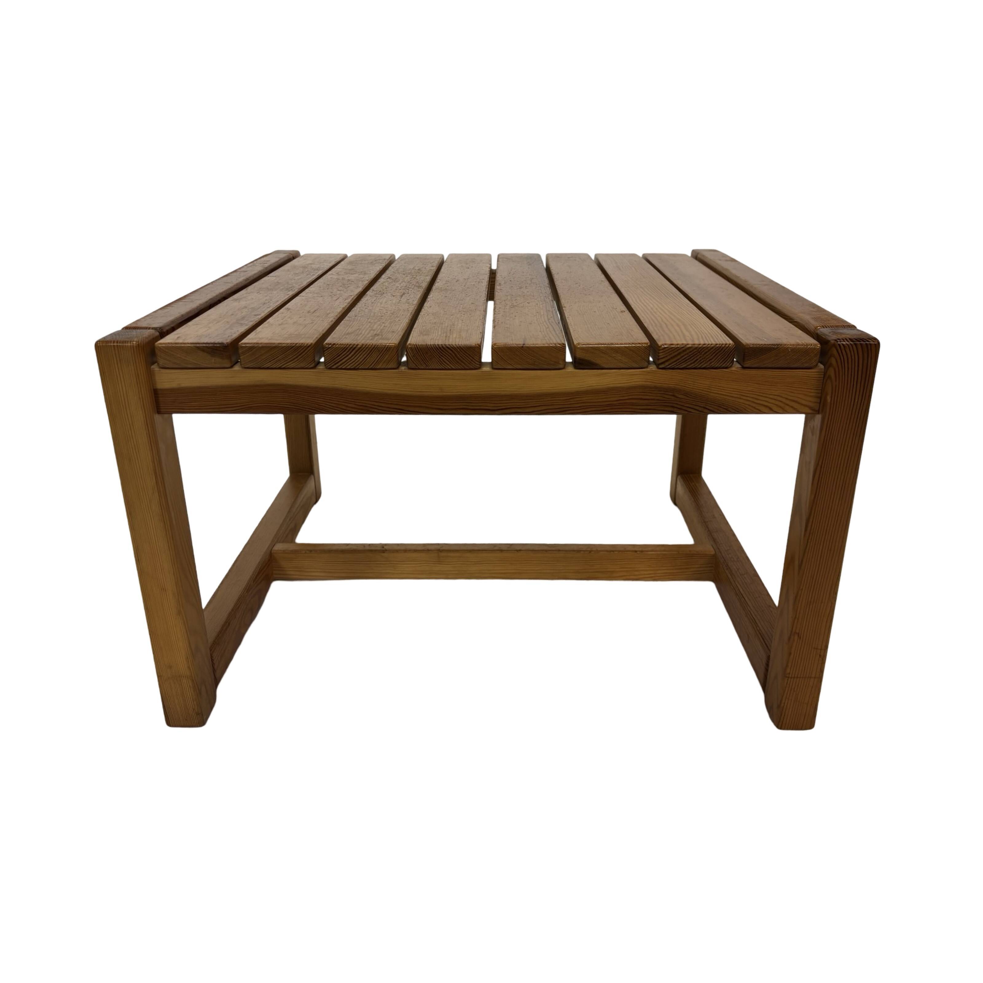 Vintage Wooden Coffee Table Karin Möbring for Ikea 70's Design