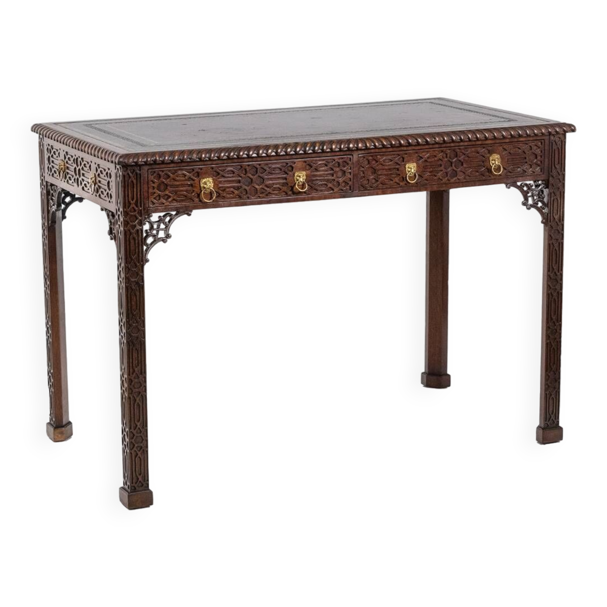 Chippendale style mahogany table, or desk. Circa 1950. LS5932456G