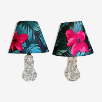 Paire de lampe cristal x jungle