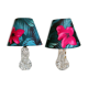 Pair of Crystal x jungle lamp