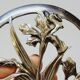 Iris 1989 Seagull Pewter Lidded Glass Potpourri Container