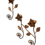 set Gilded Metal wall coat racks 1950s France