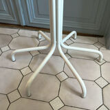 Vintage cylindrical coat rack with chrome hook