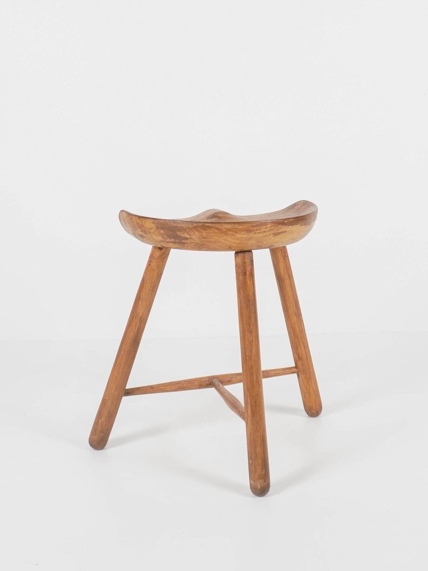 Arne HOVMAND-OLSEN - Vintage wooden stool "Shoemaker" Denmark, circa 1950