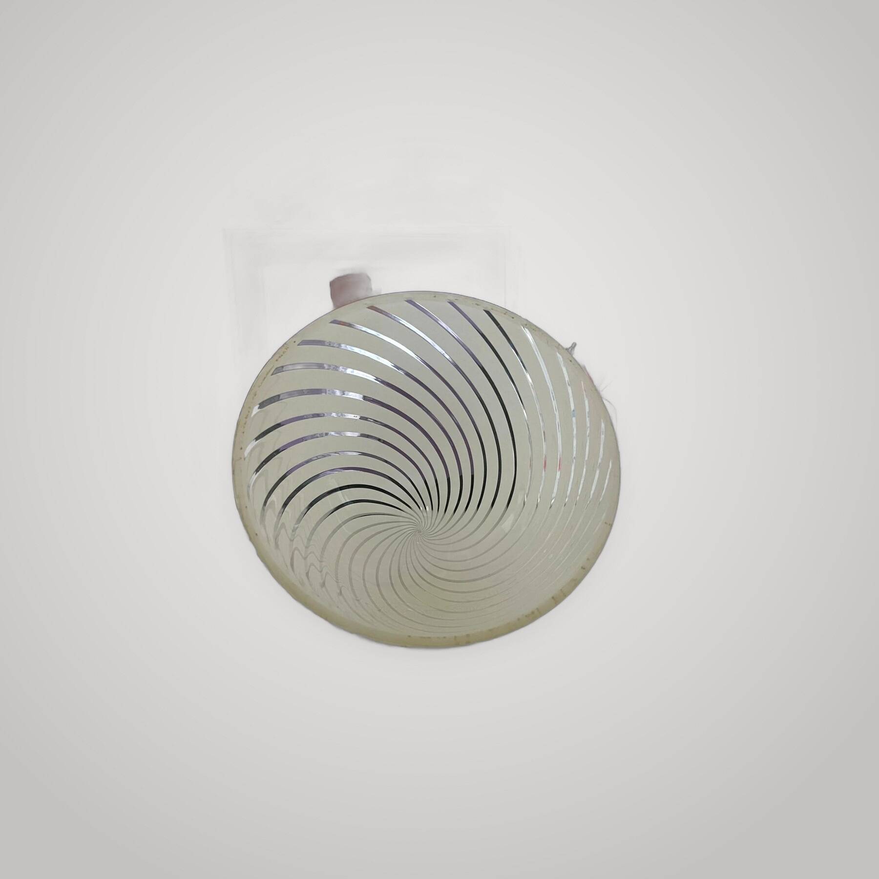 Table lamp by Mazzega model LT 394 in Murano glass swirl 1970.
