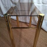 Smoked glass side table