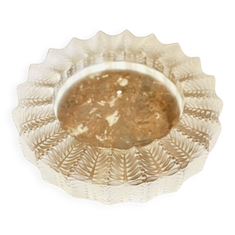 Cendrier en cristal Lalique France, modèle Jamaïque