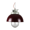 Vintage burgundy big industrial hanging light from TEP