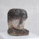 Unusual carved stone french head sculpture