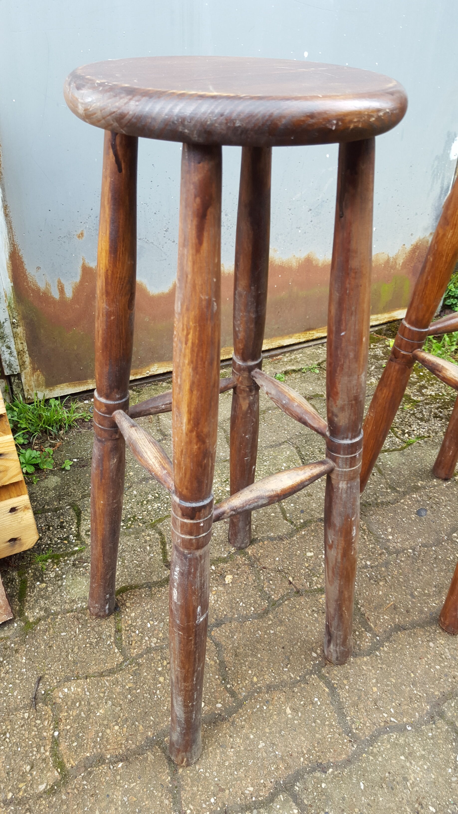 Paire de tabourets de bar vintage