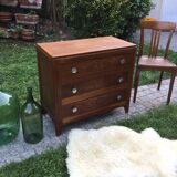 Chest of drawers vintage 1940 in oak