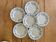 6 flat plates made of earthenware
