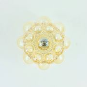 1 of 3 Mid-Century Bubble Glass Ceiling Lights by H.Tynell for Limburg, 70s