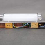 Czechoslovak Bauhaus Art Deco chrome tubular wall light, 1930s