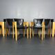 set 6 Modernist dining chairs by Arnold Merckx for Arco, Dutch design 1980s