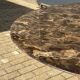 Original round Knoll Tulip dining table (137cm) Emperador glossy NEW CONDITION!