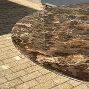 Original round Knoll Tulip dining table (137cm) Emperador glossy NEW CONDITION!