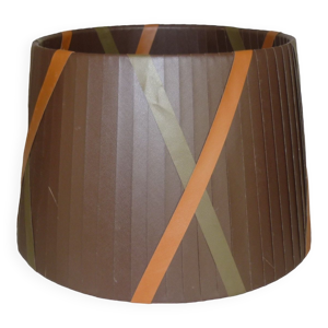 Abat-jour tissu marron