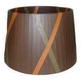 Lampshade fabric brown green and orange, 36 cm
