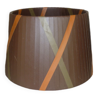 Lampshade fabric brown green and orange, 36 cm
