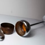 Ashtray on foot art deco chrome