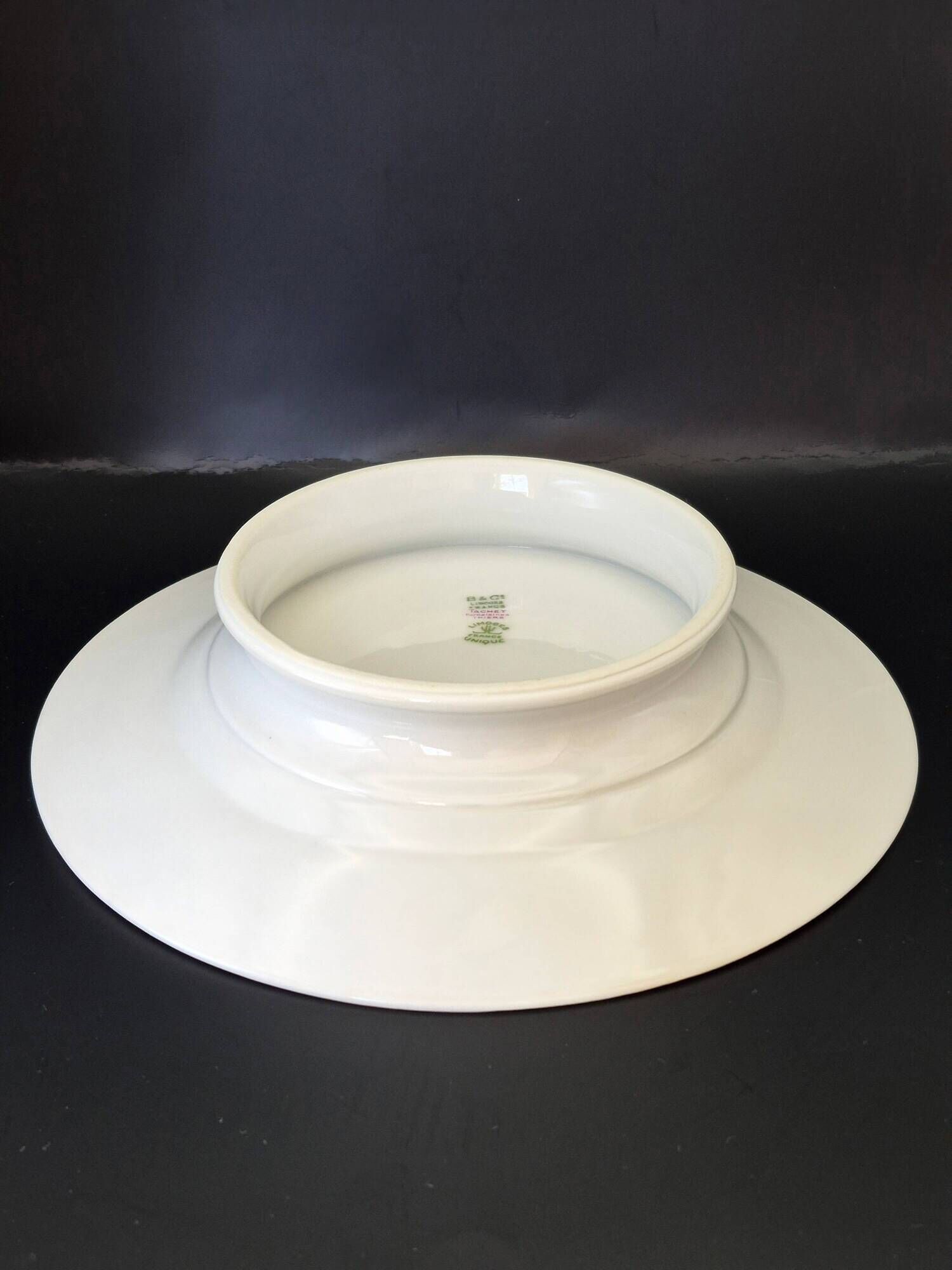 Presentation plate on pedestal Bernardaud Limoges – Art Deco – A711