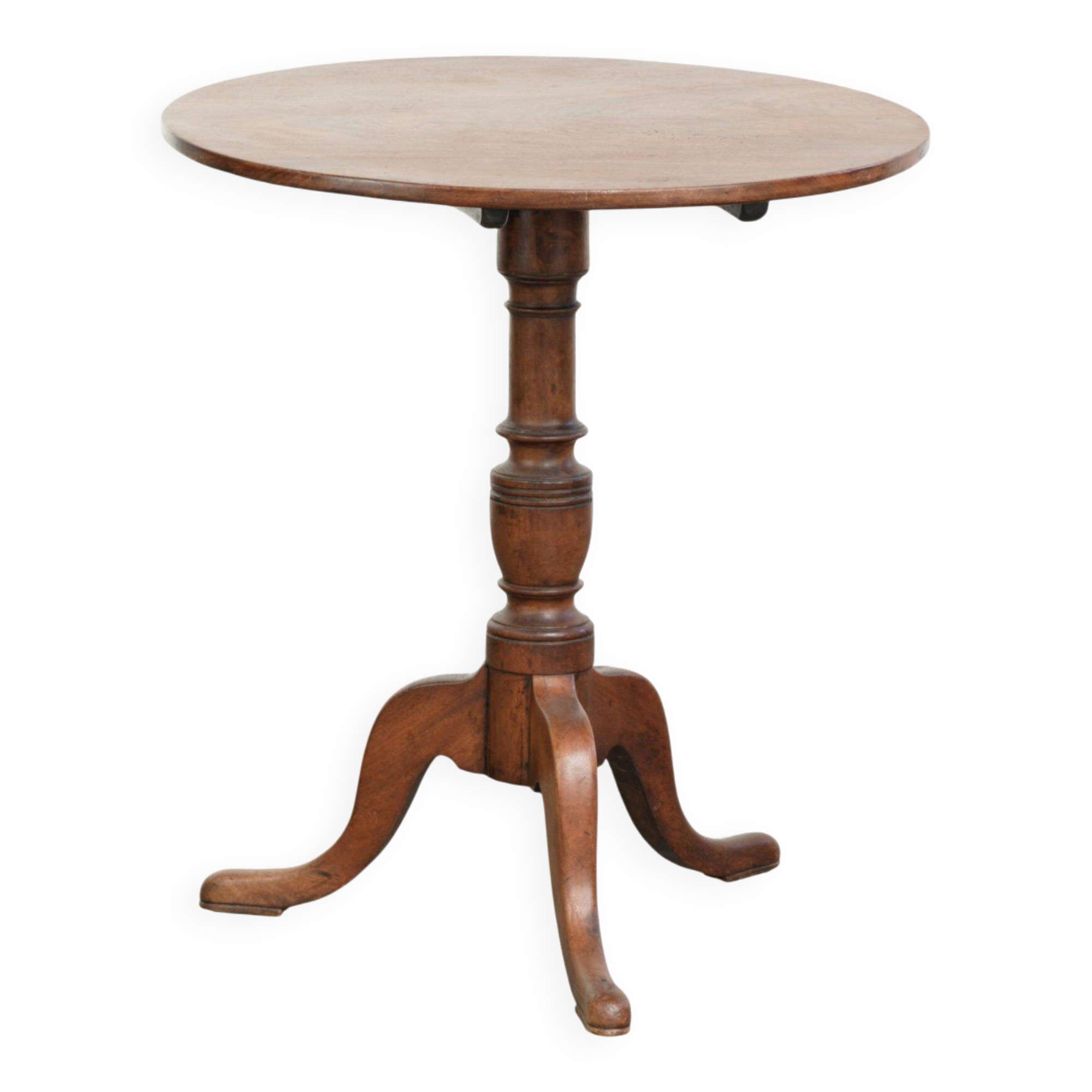 Nice antique English tilt-top table with a wonderful patina