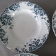 6 assiettes creuses St Amand & Hamage Marie Louise terre de fer
